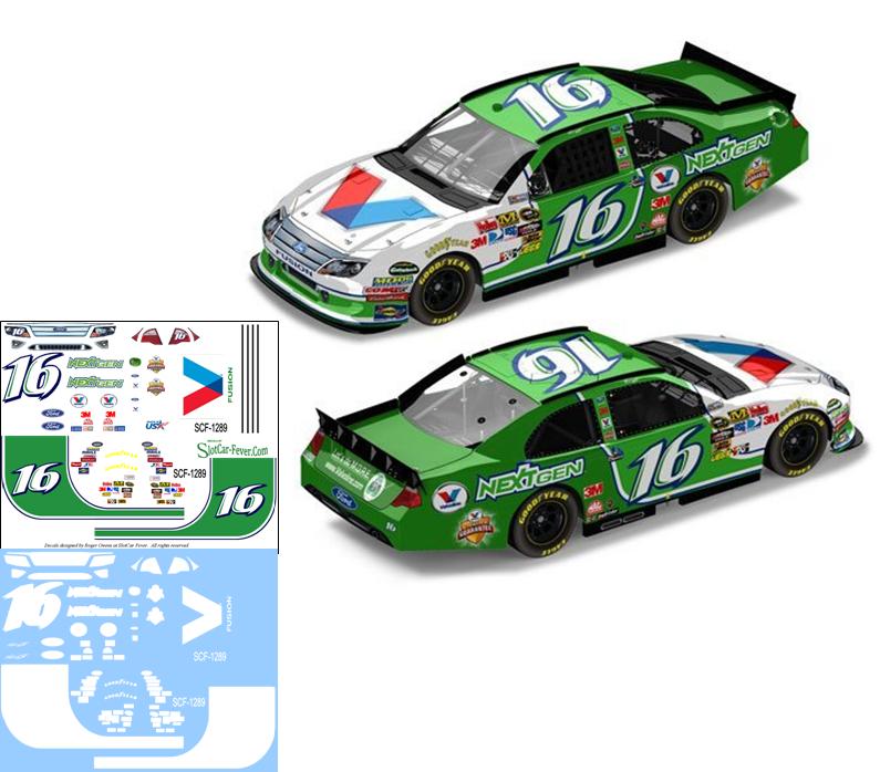 SCF1289-C #16 Greg Biffle 2011 Valvoline Nextgen Fusion